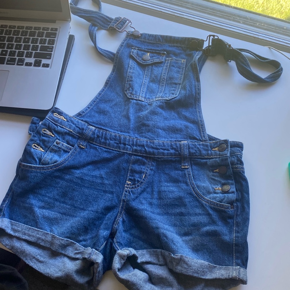Vintage mini mini jean overalls from lei l.e.i. Small